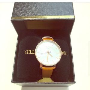 Ted Baker Brown Leather Strap Watch